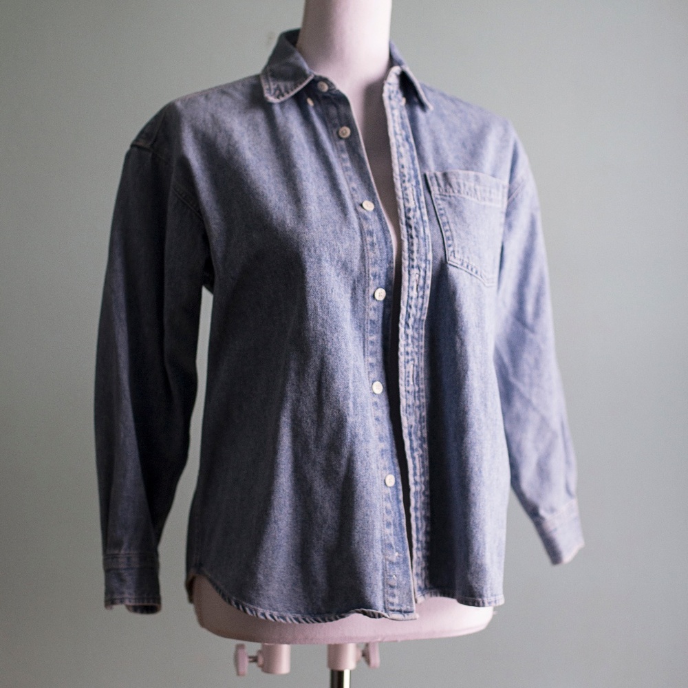Vintage Gap Denim Boxy Button Down